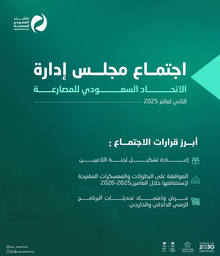 قرارات اجتماع مجلس ادارة الاتحاد السعودي